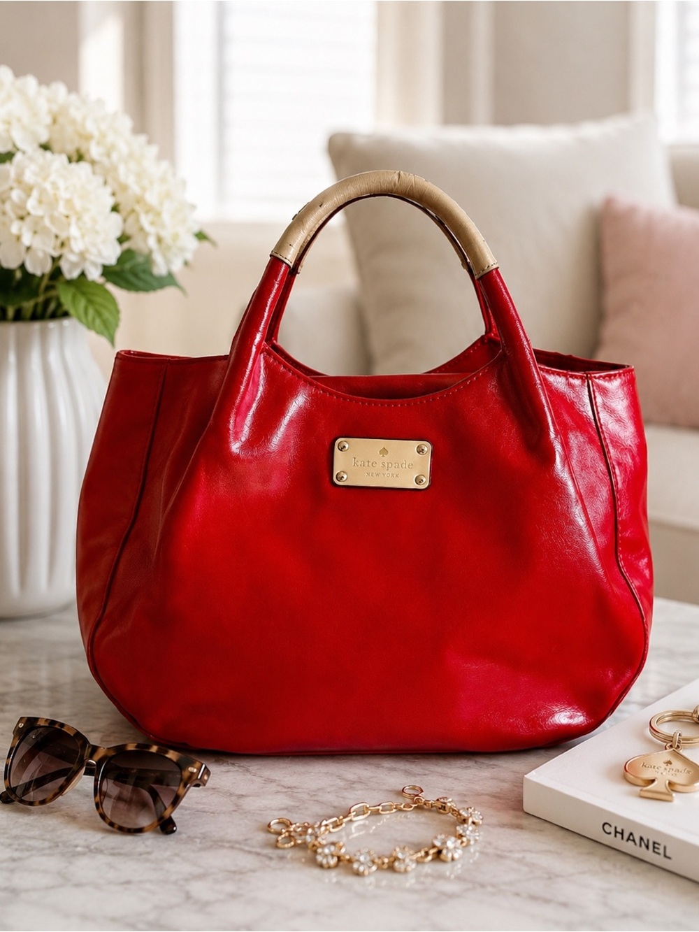 Kate Spade ♠️ Red hobo bag